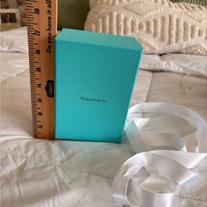 Tiffany & Co. Blue Gift Box with White Ribbon